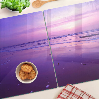 Tabla de cocina Puesta de sol sobre el mar