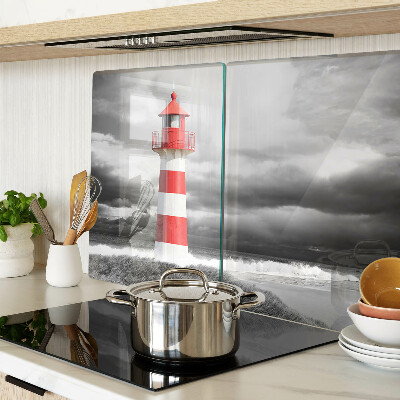 Szklana deska kuchenna Latarnia morska w pejzażu