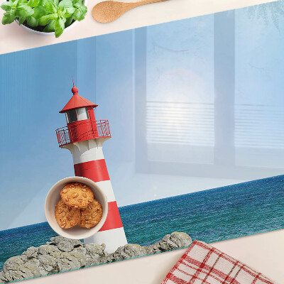 Szklana deska kuchenna Latarnia morska nad oceanem