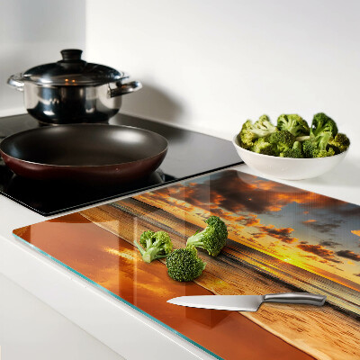 Tabla para cortar Puesta de sol sobre el mar