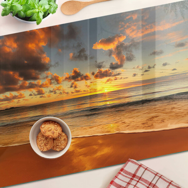 Tabla para cortar Puesta de sol sobre el mar