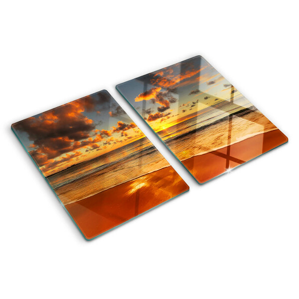 Tabla para cortar Puesta de sol sobre el mar