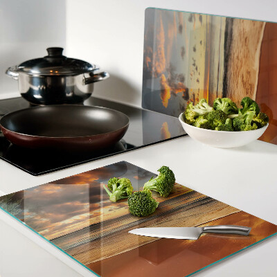 Tabla para cortar Puesta de sol sobre el mar