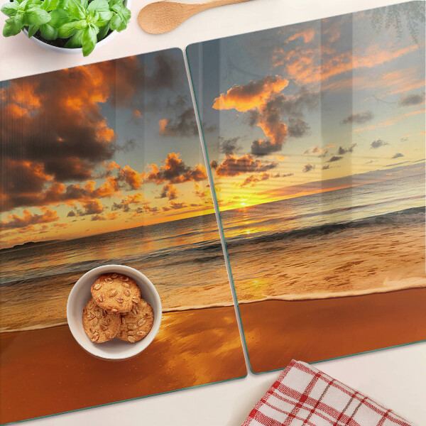 Tabla para cortar Puesta de sol sobre el mar
