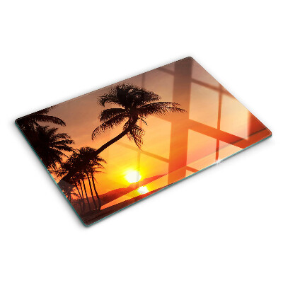 Tabla de cocina Atardecer en la playa