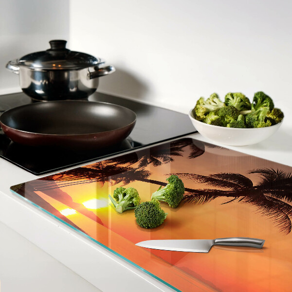 Tabla de cocina Atardecer en la playa