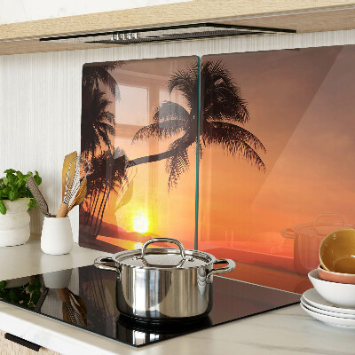 Tabla de cocina Atardecer en la playa