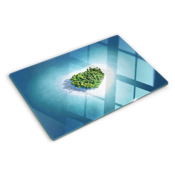 Tabla de cocina Isla con palmeras