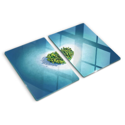 Tabla de cocina Isla con palmeras