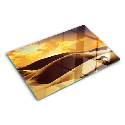 Tabla para cortar Paisaje desértico al atardecer