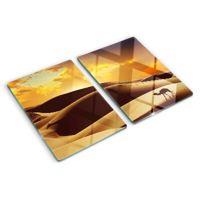 Tabla para cortar Paisaje desértico al atardecer