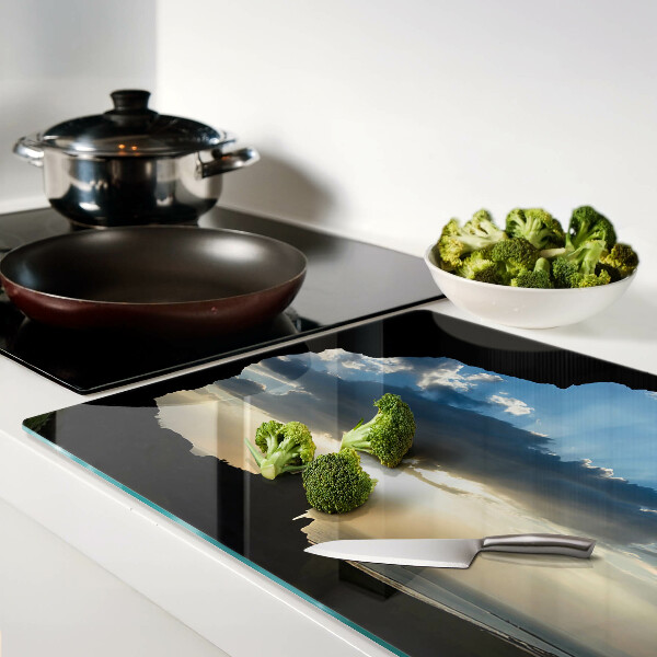 Tabla para cortar Puesta de sol detrás de las nubes