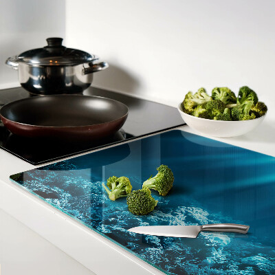 Tabla de cortar de cristal Paisaje submarino con arrecife de coral