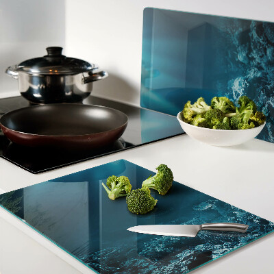 Tabla de cortar de cristal Paisaje submarino con arrecife de coral