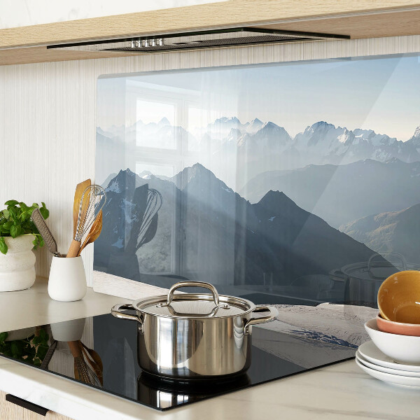 Tabla de cortar Paisaje de montaña en las nubes