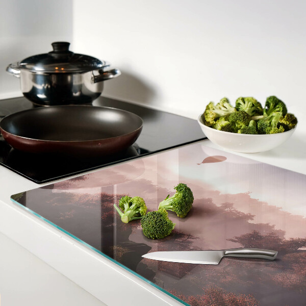 Tabla para cortar Globo aerostático sobre el paisaje