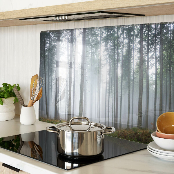 Tabla de cortar de cristal Bosque brumoso