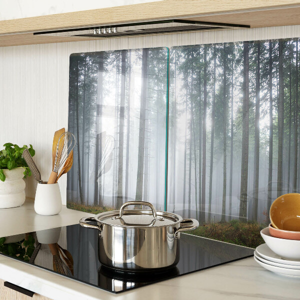 Szklana deska kuchenna Mglisty las