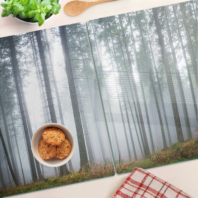 Tabla de cortar de cristal Bosque brumoso