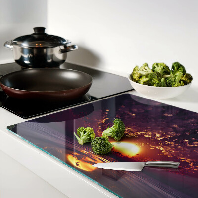 Tabla de cortar Puesta de sol sobre el mar