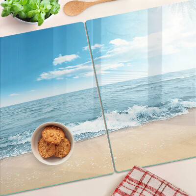 Szklana deska do krojenia Plaża i morze