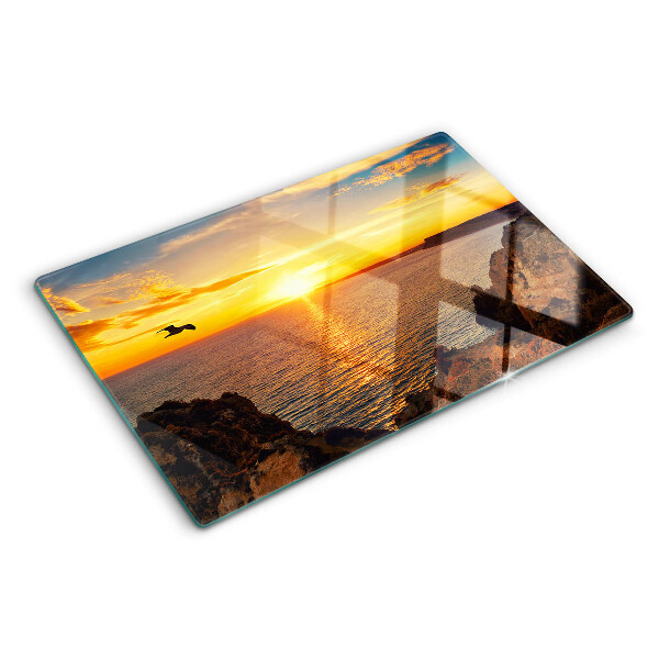 Tabla para cortar Puesta de sol sobre el mar