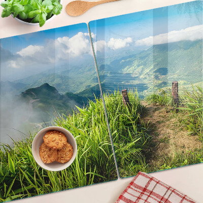 Tabla de cortar Paisaje de montaña con vegetación