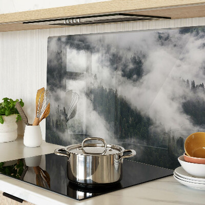 Tabla de cortar de cristal Montañas en las nubes