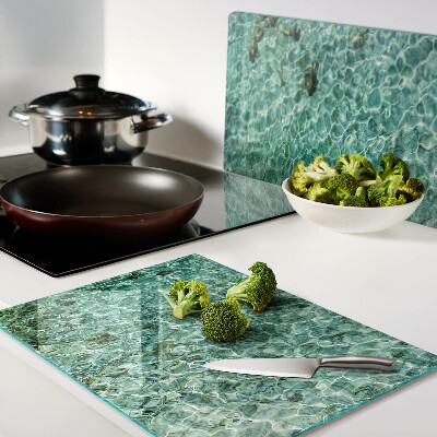 Szklana deska do krojenia Wzór wody w basenie