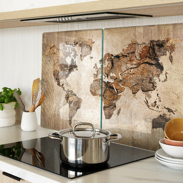 Tabla de cocina Mapa del mundo antiguo