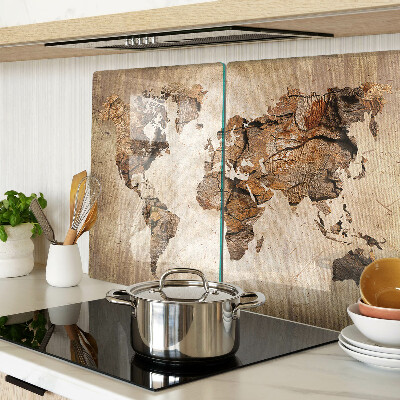 Tabla de cocina Mapa del mundo antiguo