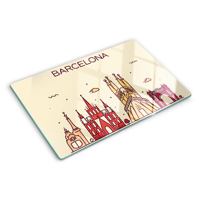 Tabla de cortar Barcelona y su arquitectura