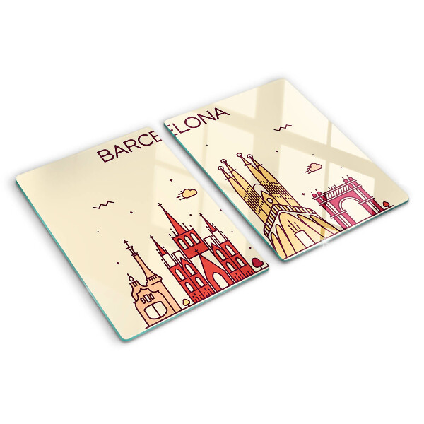 Tabla de cortar Barcelona y su arquitectura
