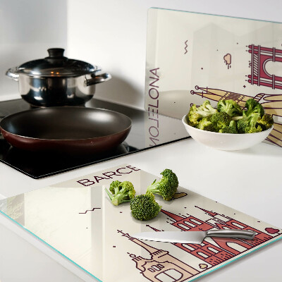 Tabla de cortar Barcelona y su arquitectura