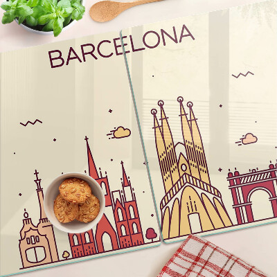 Tabla de cortar Barcelona y su arquitectura