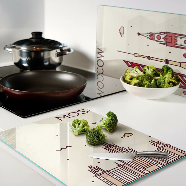 Tabla de cocina Ilustración del horizonte de Moscú