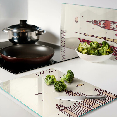 Tabla de cocina Ilustración del horizonte de Moscú