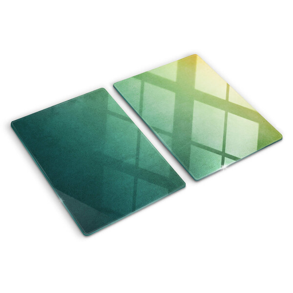 Tabla de cortar de cristal Reflejos de degradado en la ventana