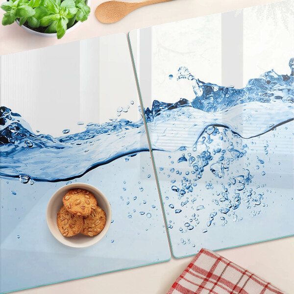 Tabla de cortar de cristal Motivo de agua