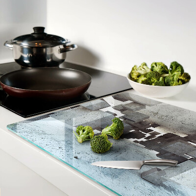 Szklana deska kuchenna Abstrakcyjna kompozycja przestrzenna