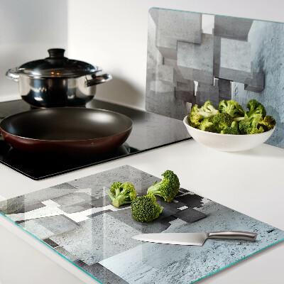 Szklana deska kuchenna Abstrakcyjna kompozycja przestrzenna