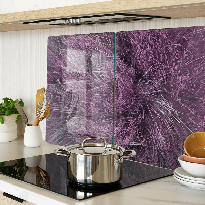 Szklana deska kuchenna Fioletowe futro