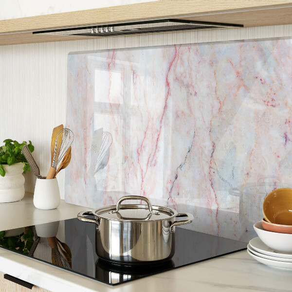 Deska kuchenna szklana Marmurowy wzór w odcieniach różu