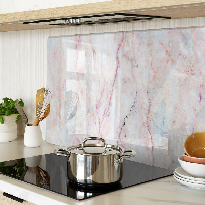 Tabla de cortar Patrón de mármol en tonos rosa.