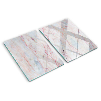 Tabla de cortar Patrón de mármol en tonos rosa.
