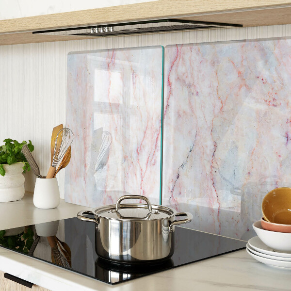 Deska kuchenna szklana Marmurowy wzór w odcieniach różu