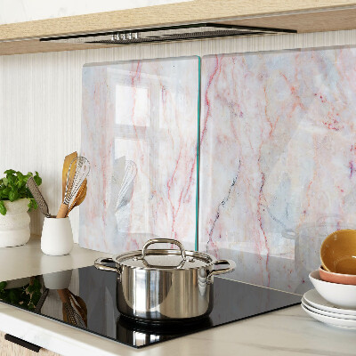 Deska kuchenna szklana Marmurowy wzór w odcieniach różu