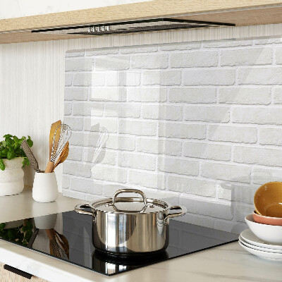 Tabla de cortar de cristal pared de ladrillos