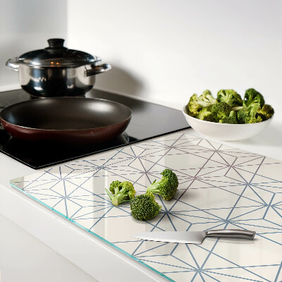 Tabla de cortar Geometría con triángulos y líneas