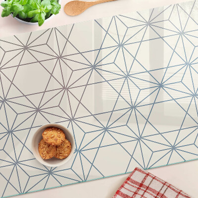 Tabla de cortar Geometría con triángulos y líneas